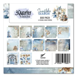 3Quarter Designs Snowflake Season 8x8 Paper Pack