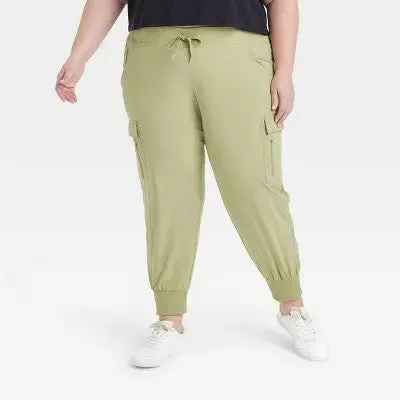 All in Motion Women's Stretch Woven Tapered Cargo Pants