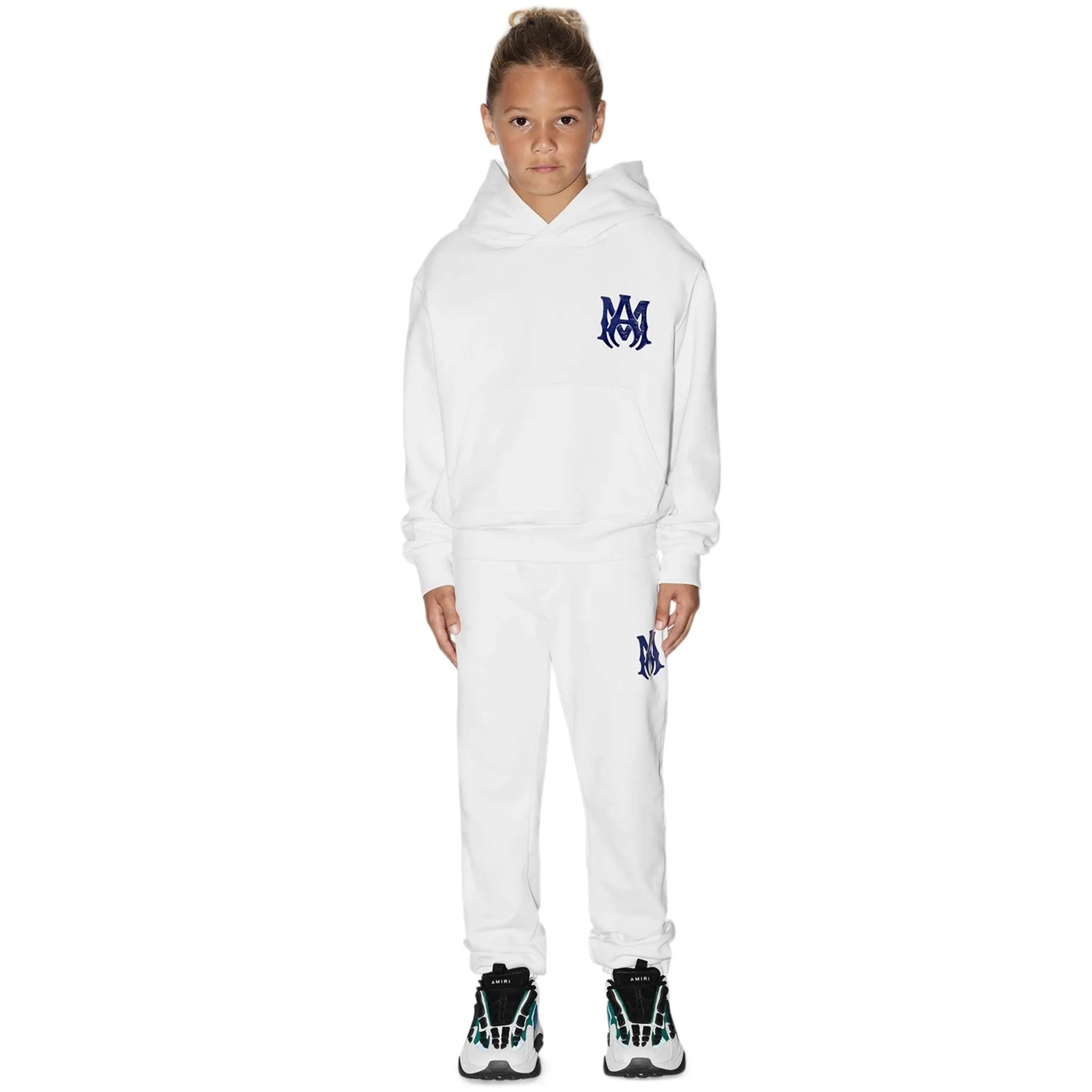 Amiri Kids MA Core Logo White Hoodie