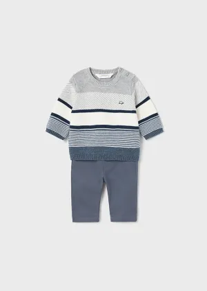 Baby Boys 2Pc Sweater & Long Trouser Set | Mayoral