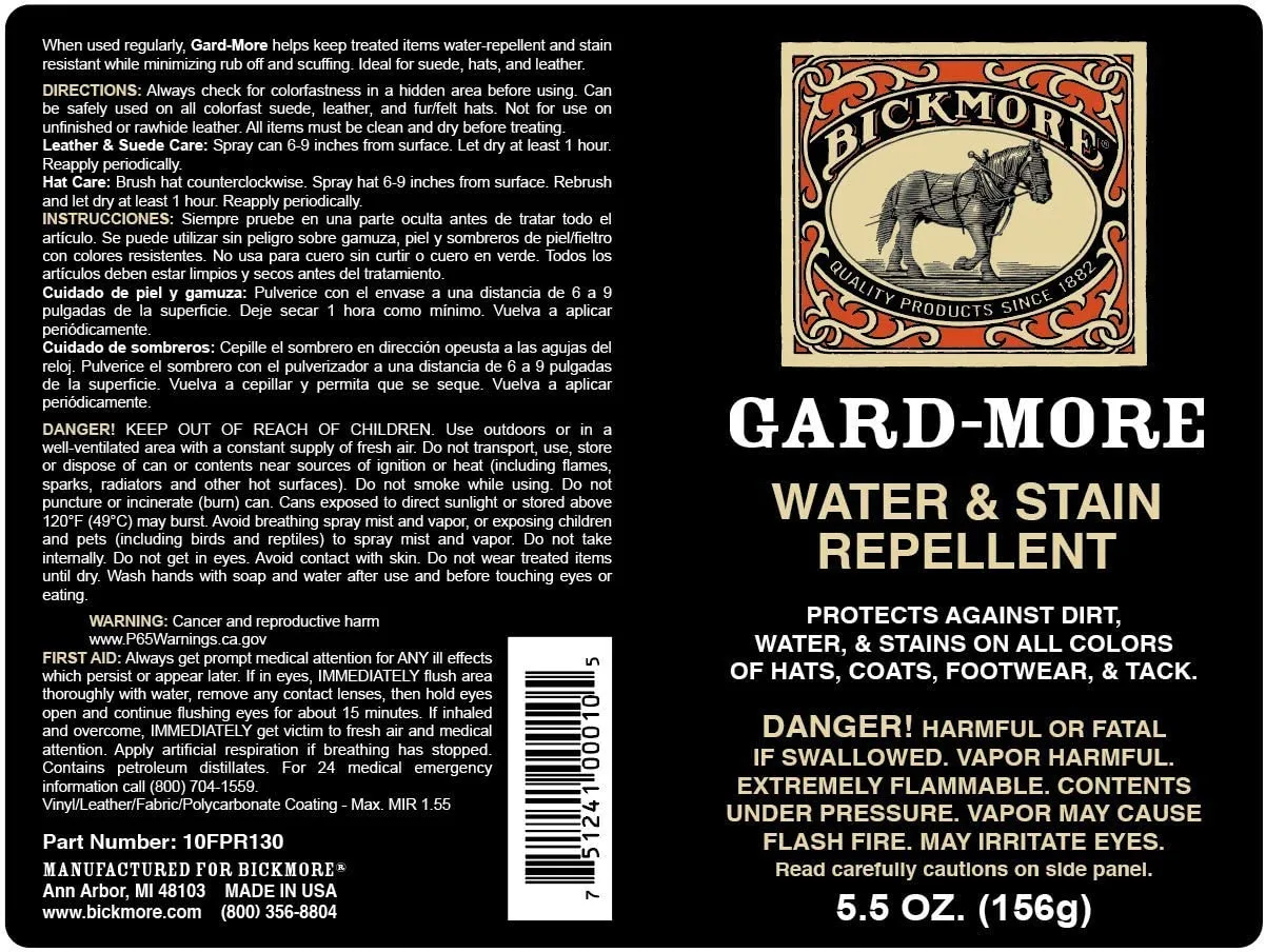 Bickmore Gard-More Water & Stain Repellent