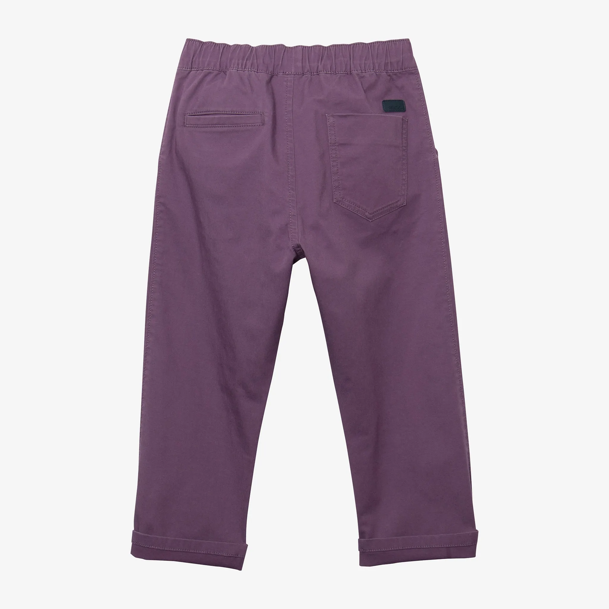 Boy's purple pull-on chinos