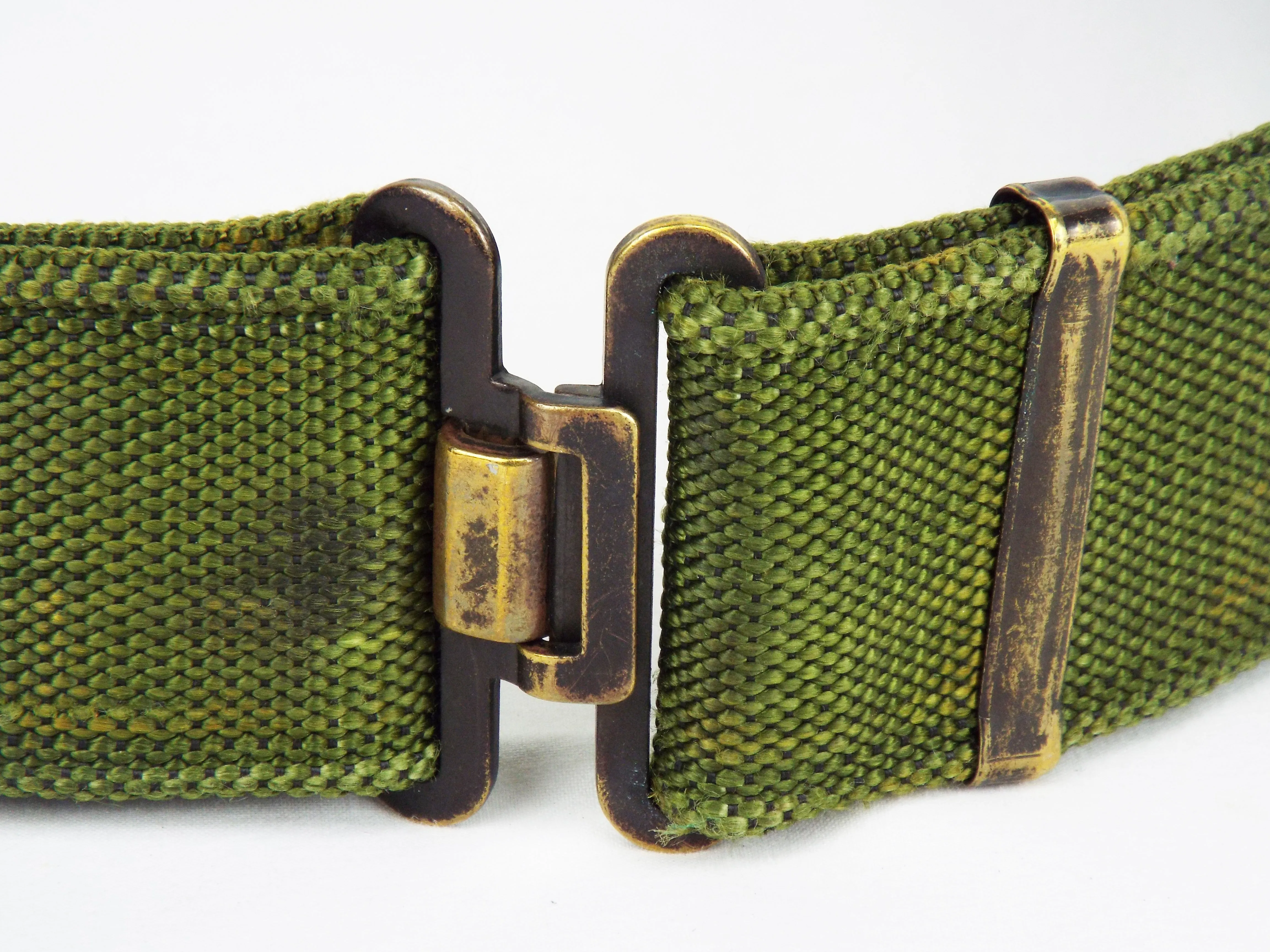 British Military - PLCE Green Webbing Belt - Grade 1