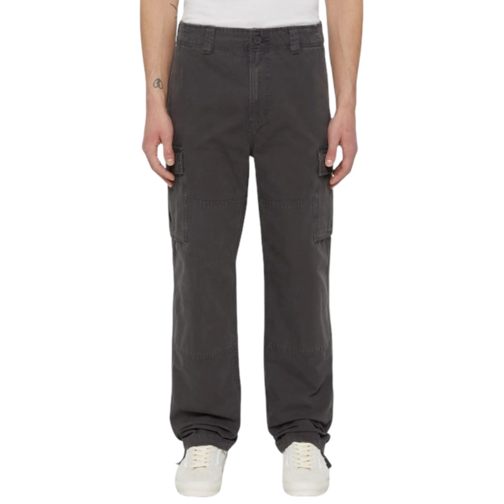 Dickies Johnson Cargo Trousers Charcoal Grey