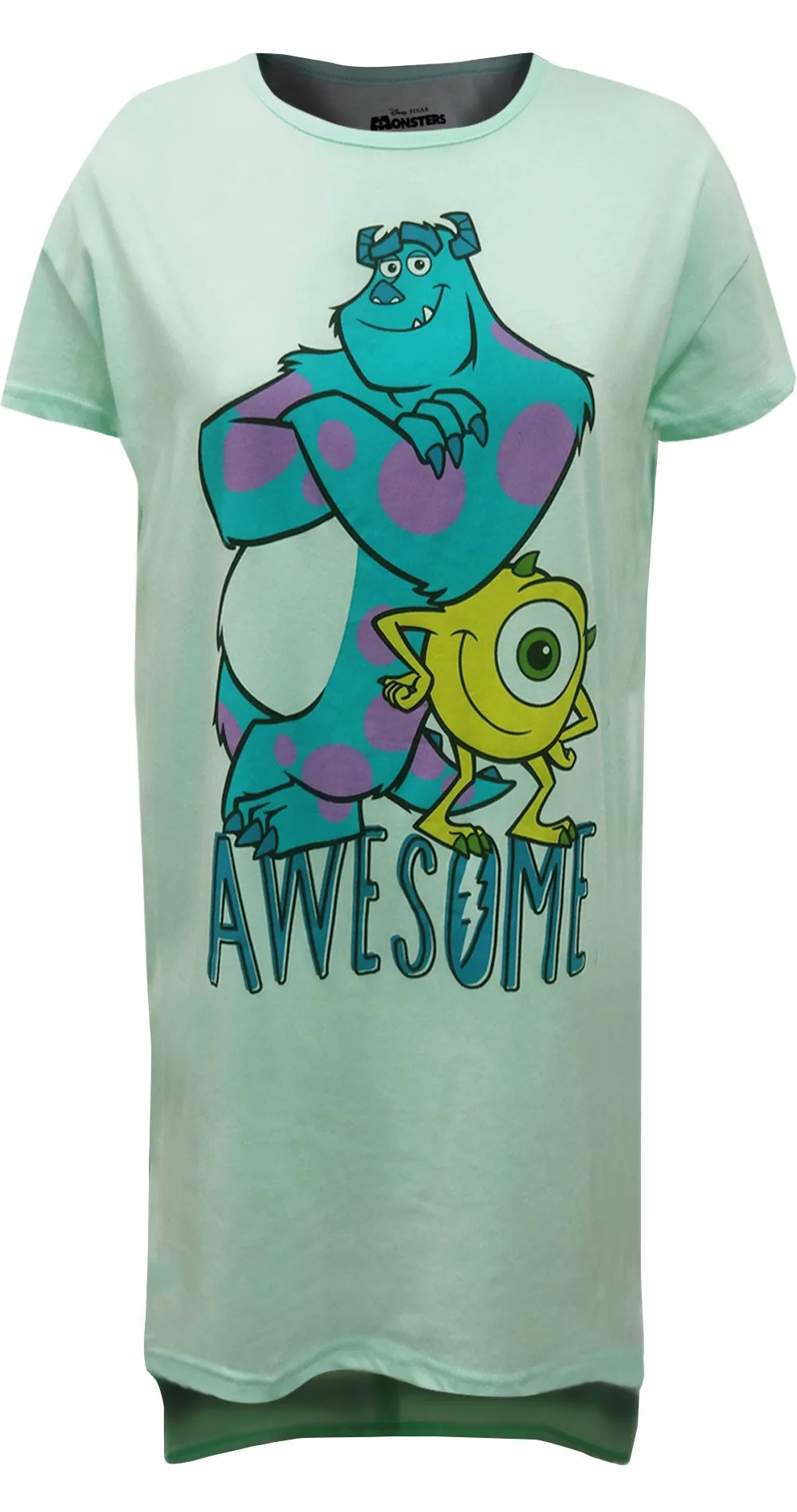 Disney Pixar Monsters Inc Mike and Sulley Ladies Night Shirt