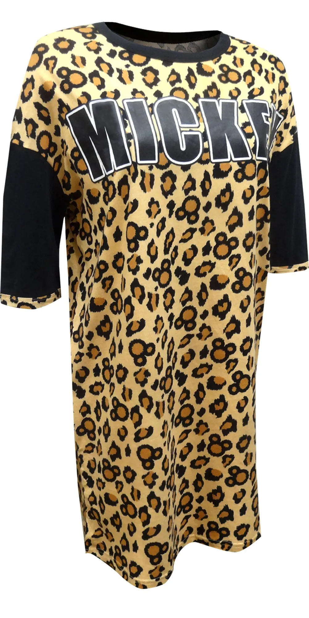 Disney's Mickey Mouse Leopard Print Night Shirt