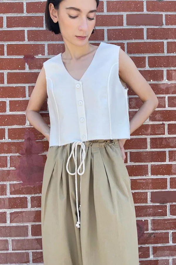 Drawstring Pant in Khaki (Sold Out)