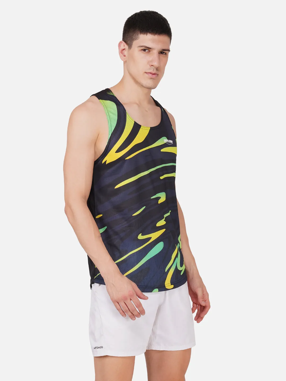 DriCHEX Neon Yellow & Black Vest for Men RWM4035