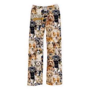 F BRIEF INSANITY Silky Soft "Pet Your Puppy Dog" Lounge Pajama Pants, Style#7028P