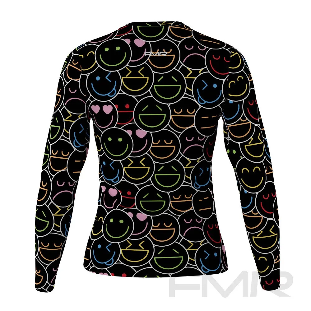 FMR Emoji Print Women's Long Sleeve T-Shirt