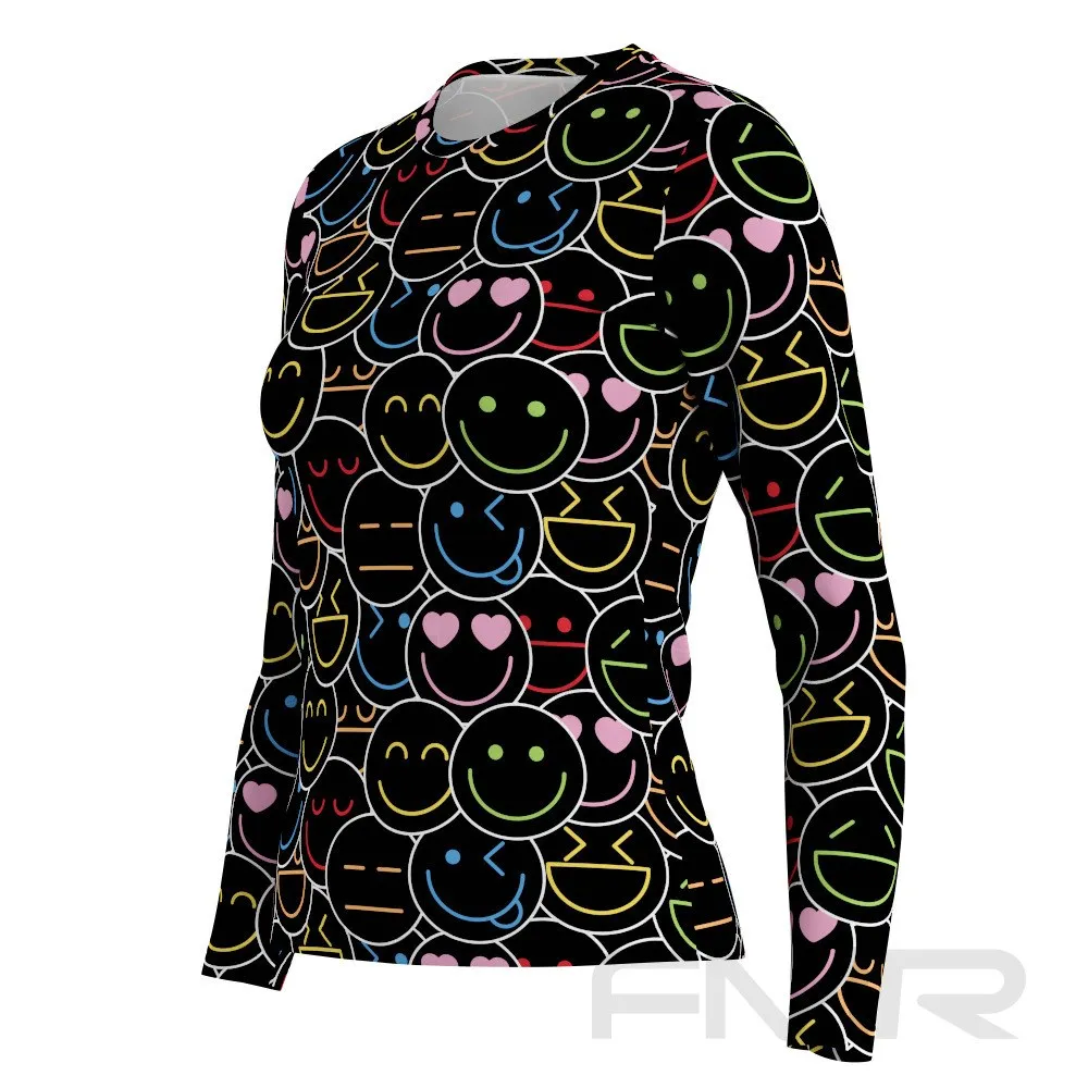 FMR Emoji Print Women's Long Sleeve T-Shirt