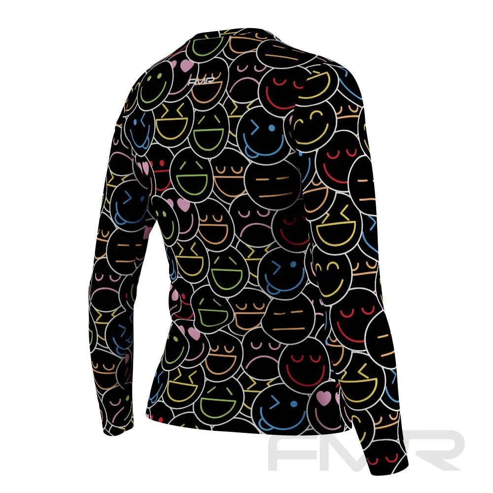 FMR Emoji Print Women's Long Sleeve T-Shirt