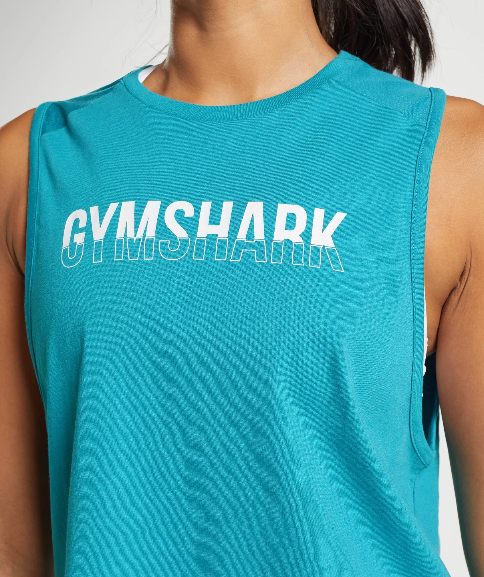 Gymshark Fraction Tank - Comet Blue