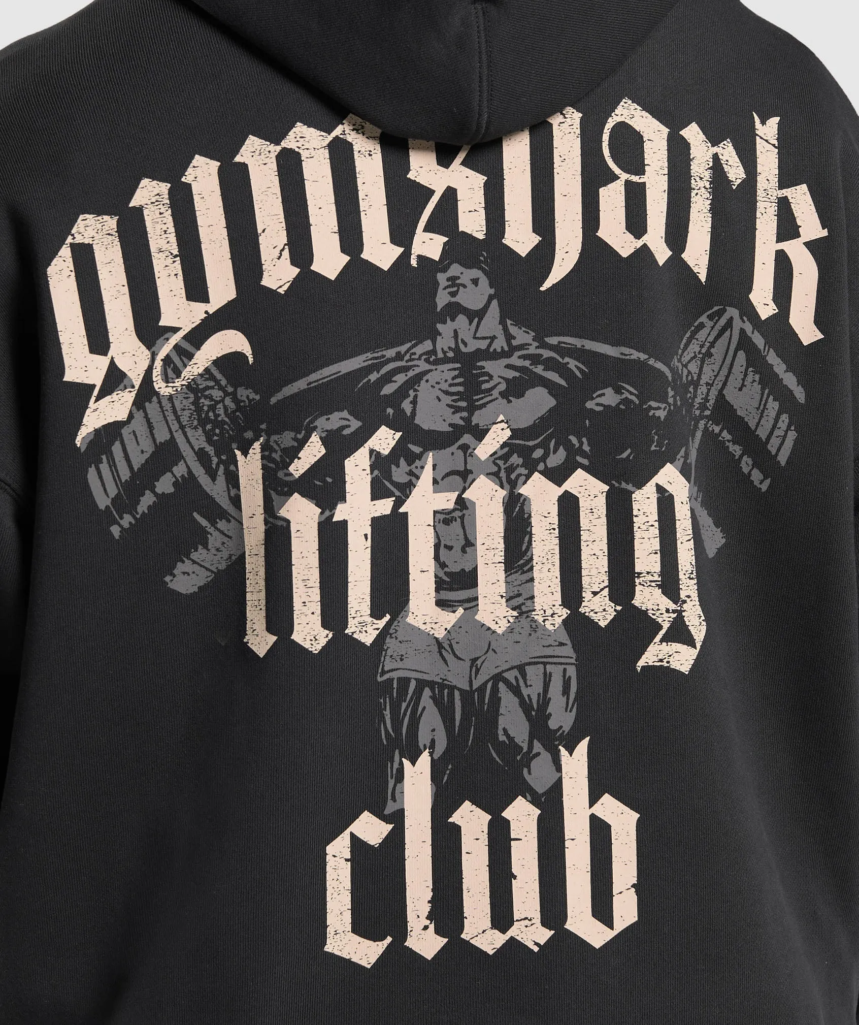 Gymshark Lifting Club Hoodie - Black/Pebble Grey