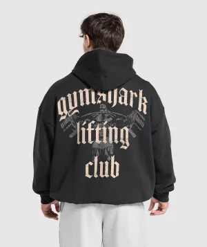 Gymshark Lifting Club Hoodie - Black/Pebble Grey