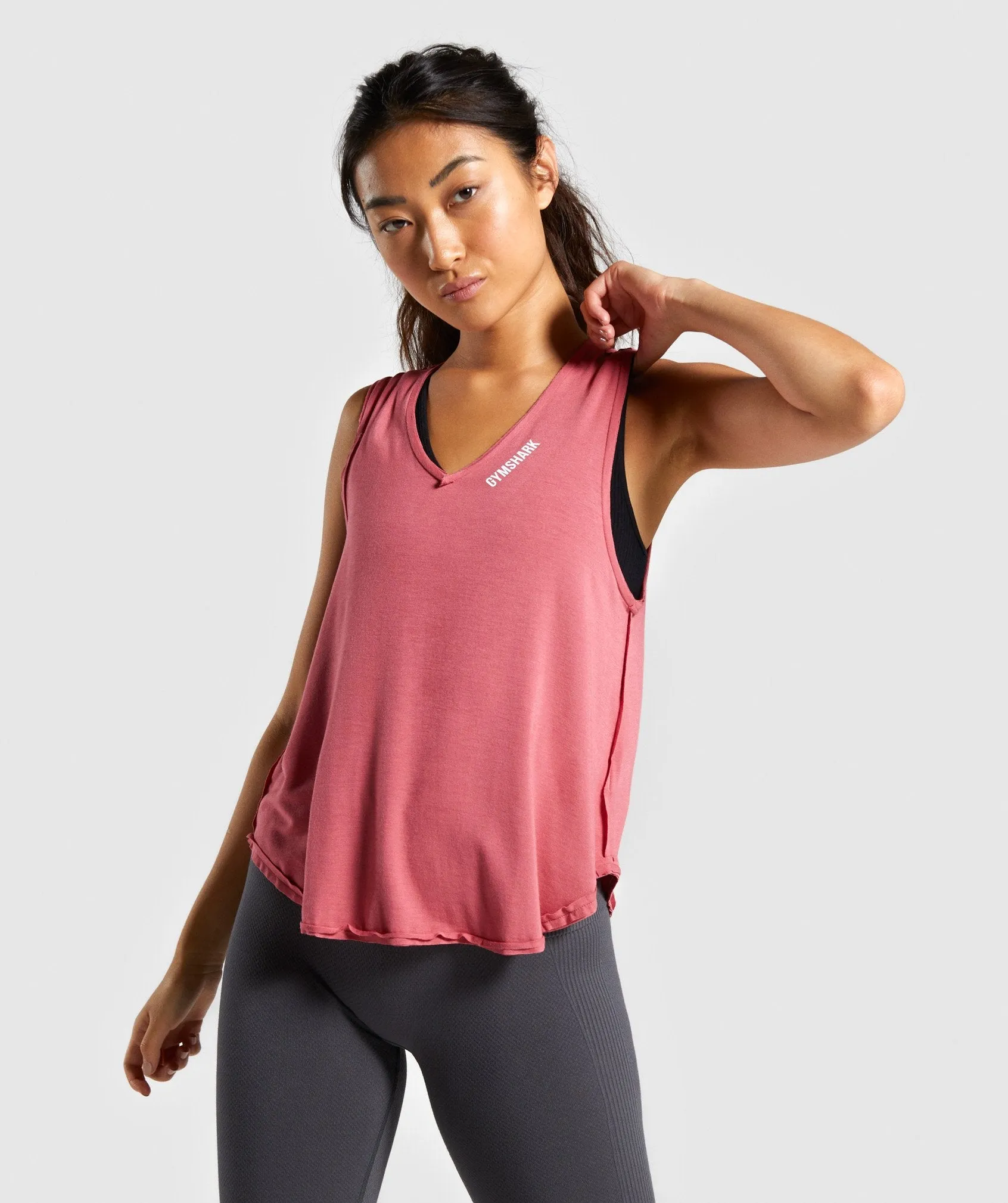 Gymshark Power Down Vest - Rose Slate