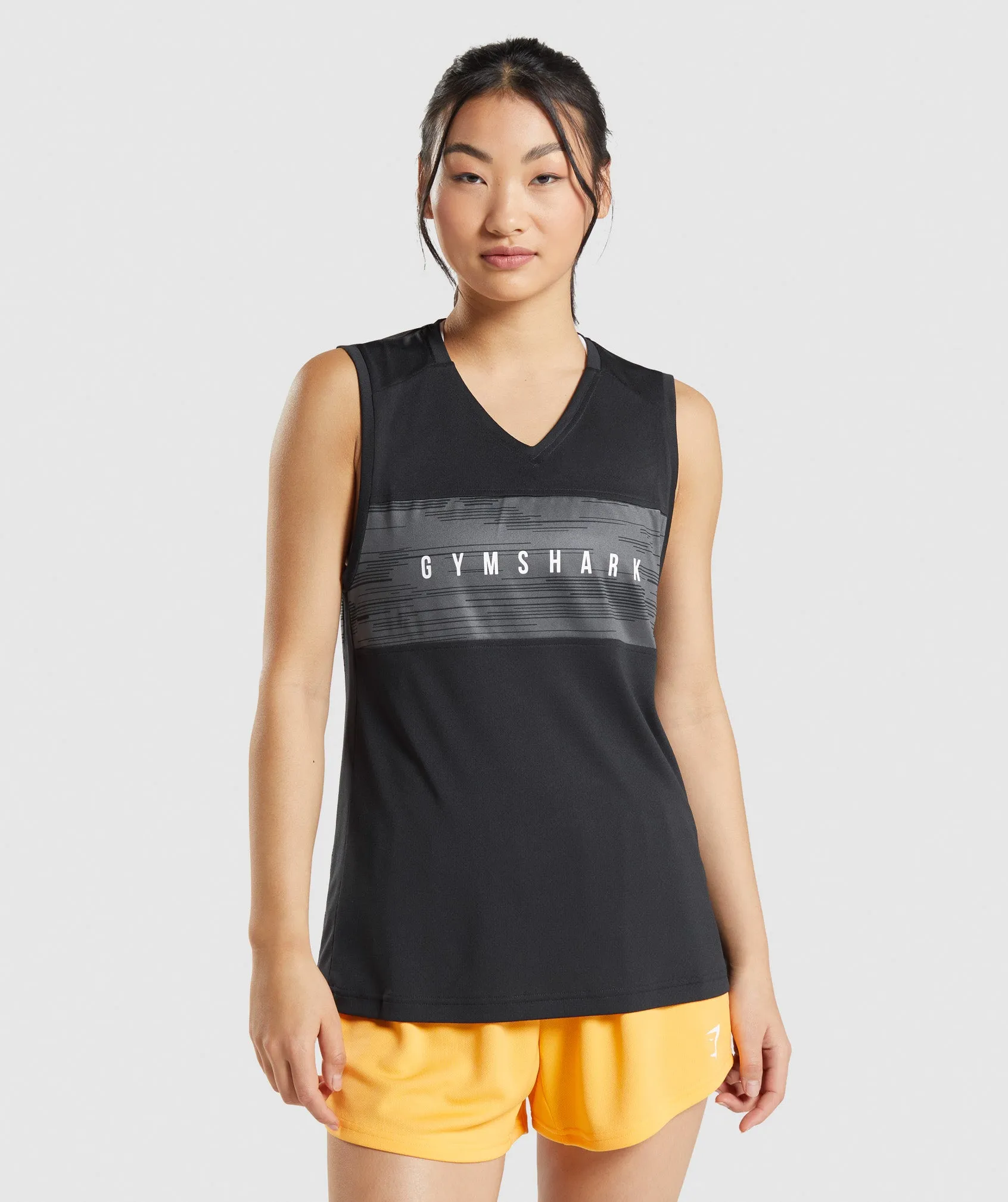 Gymshark Sport Loose Tank - Black Print