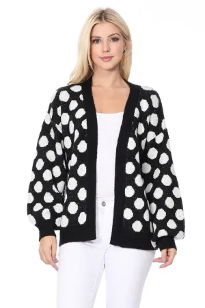 Jacki Polka Dot  Sweater Cardigan