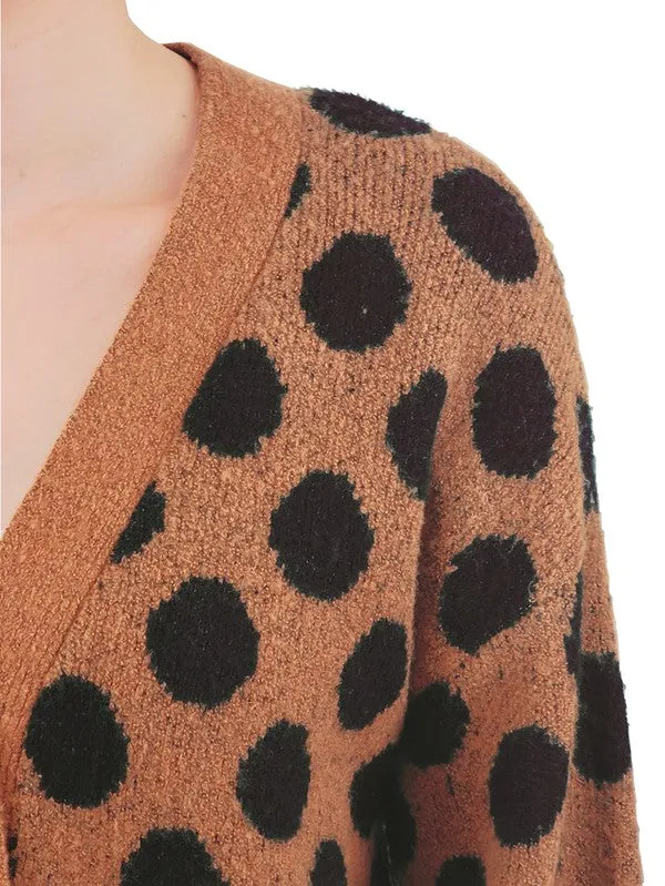 Jacki Polka Dot  Sweater Cardigan