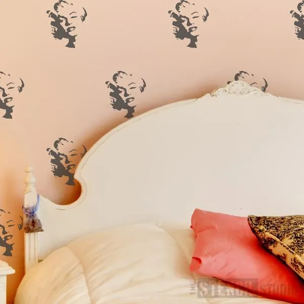 Marilyn Monroe Wall Stencil