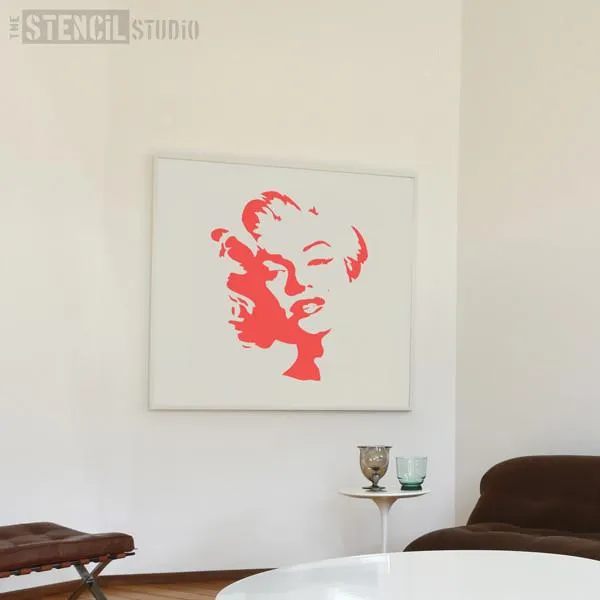 Marilyn Monroe Wall Stencil