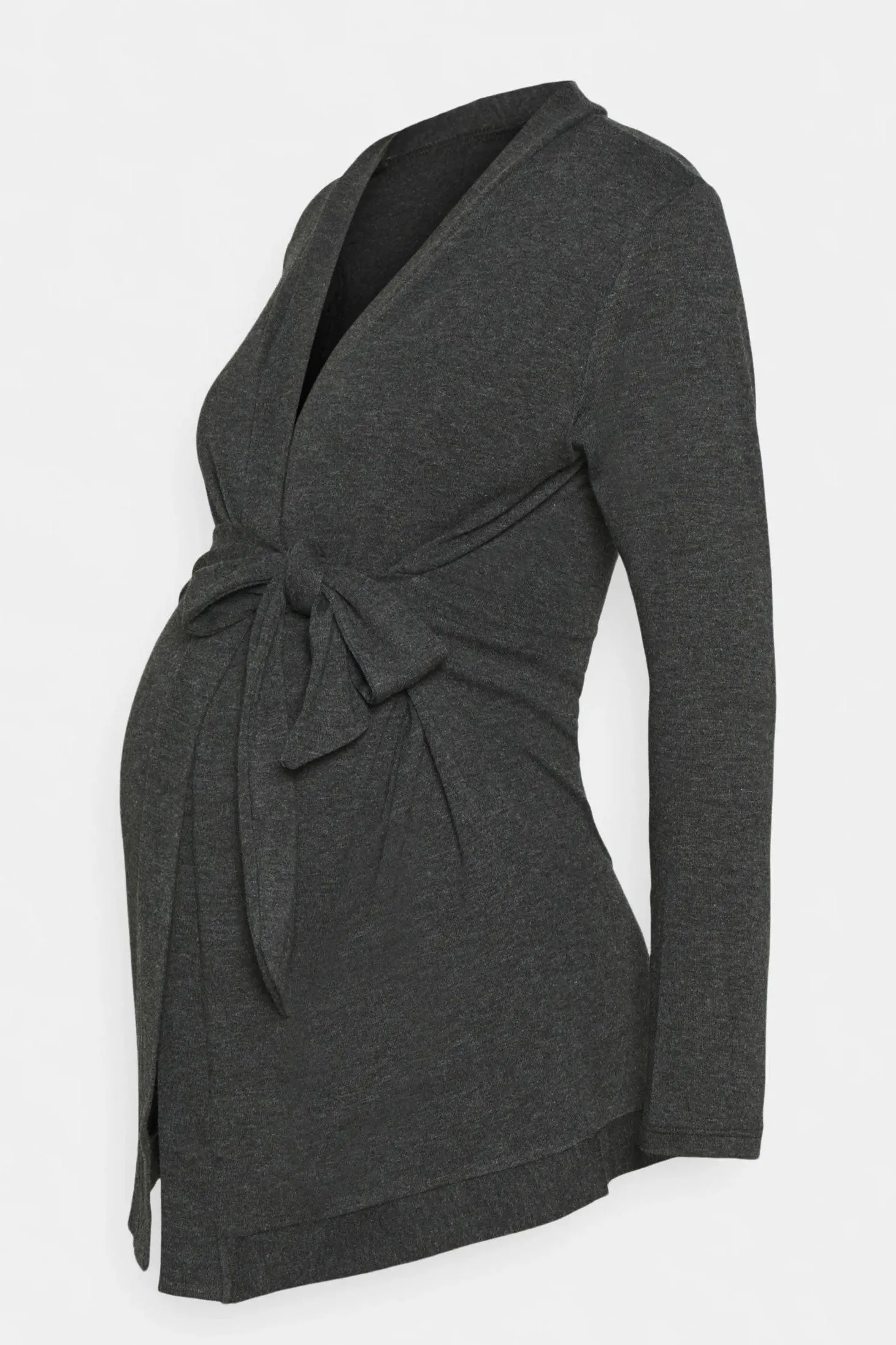 Milonga Maternity Cardigan in Charcoal Grey