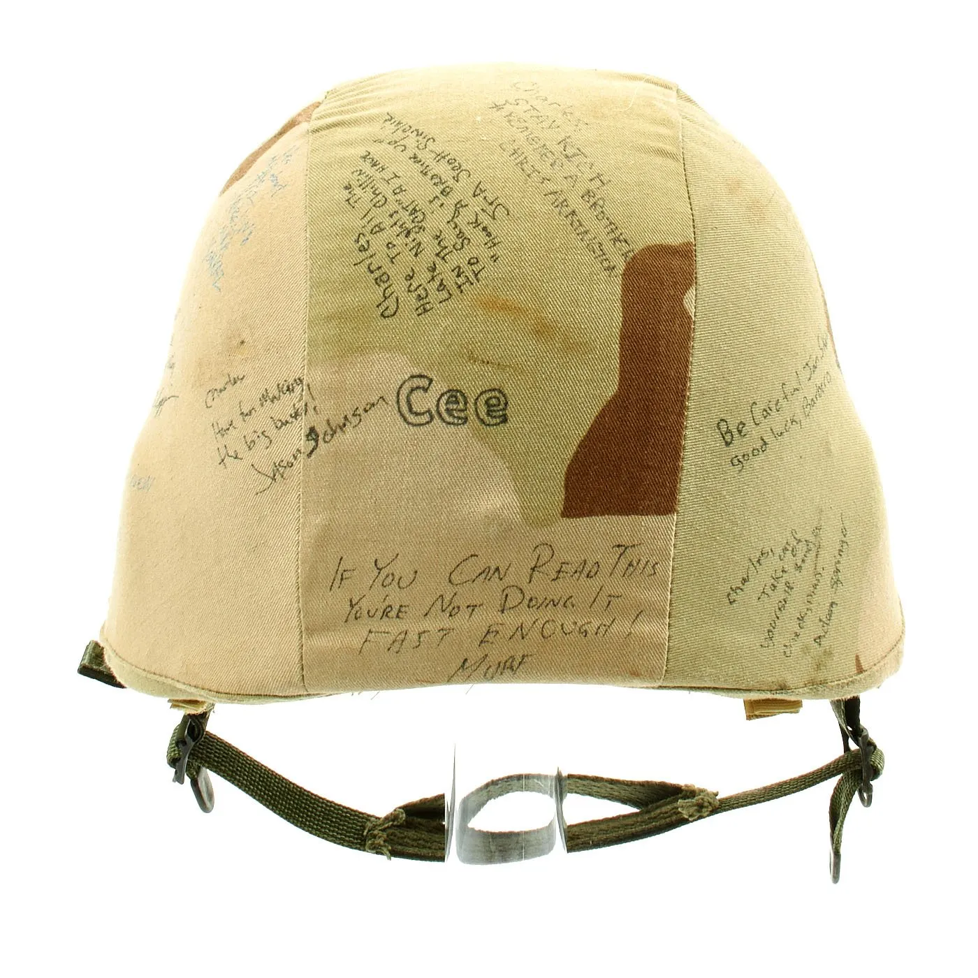 Original U.S. Operation Iraqi Freedom Personalized PASGT Helmet