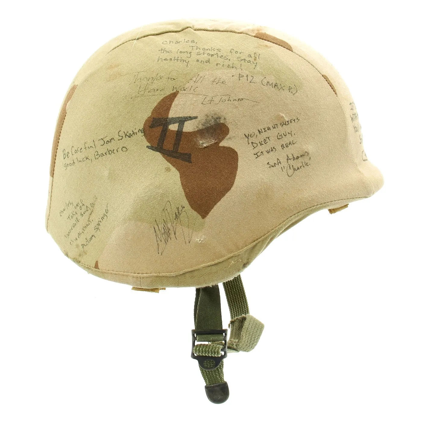 Original U.S. Operation Iraqi Freedom Personalized PASGT Helmet