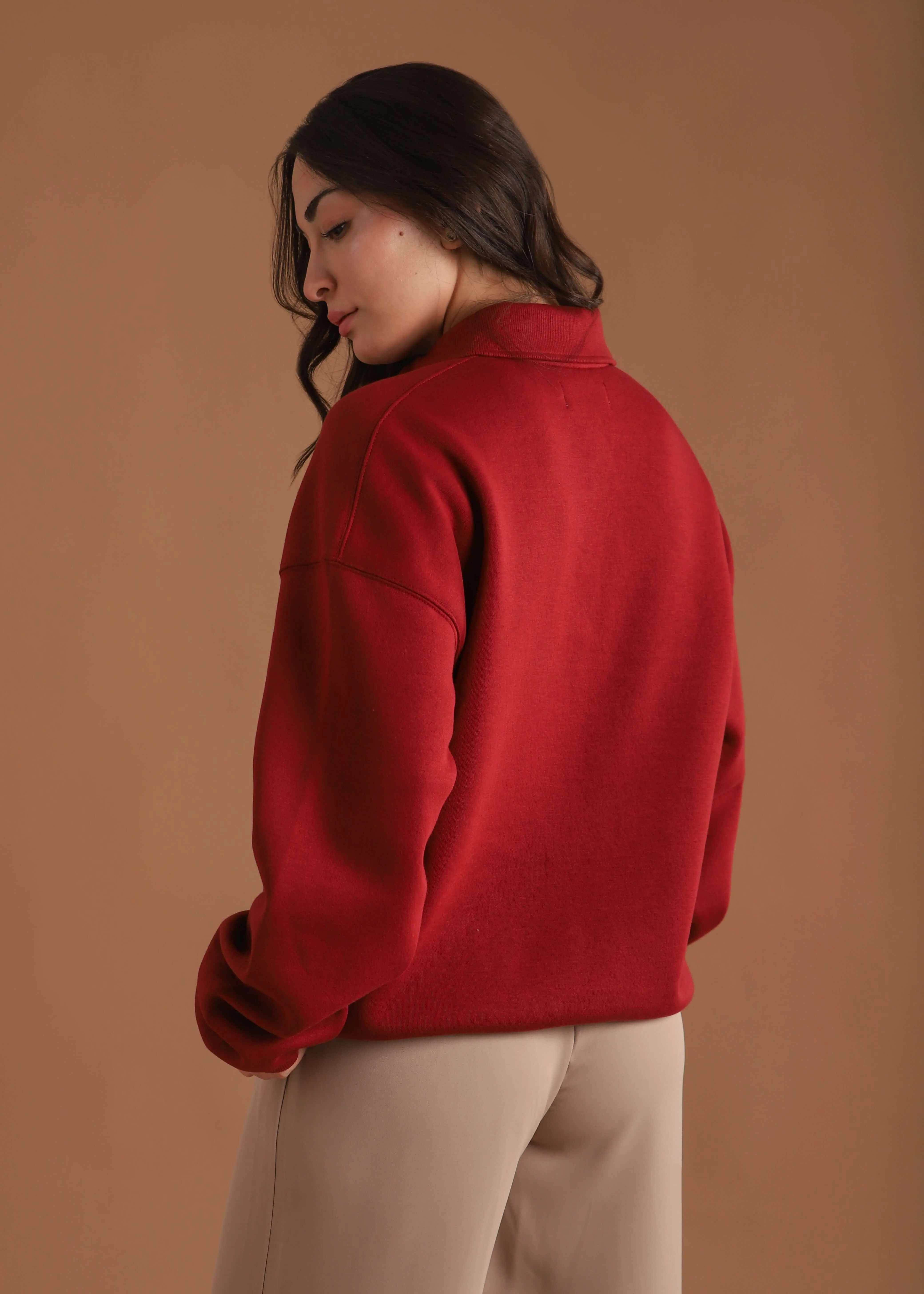 OVERSIZE POLO SWEATSHIRT