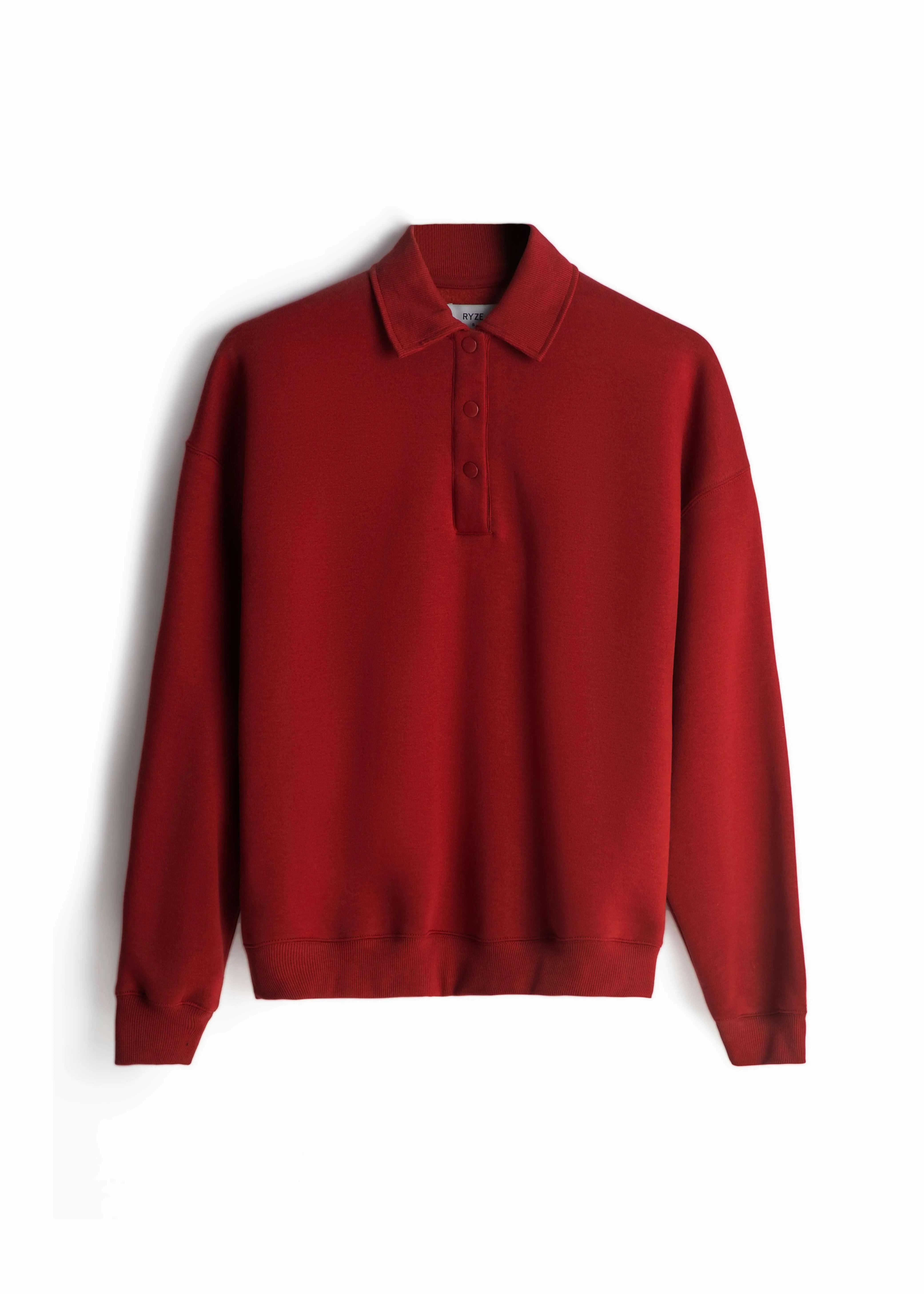 OVERSIZE POLO SWEATSHIRT