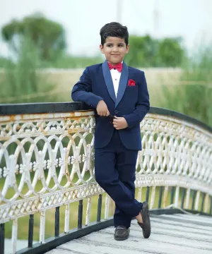 Pre-Order: Navy Formal Coat Suit for Party for Boys (DM For Price)