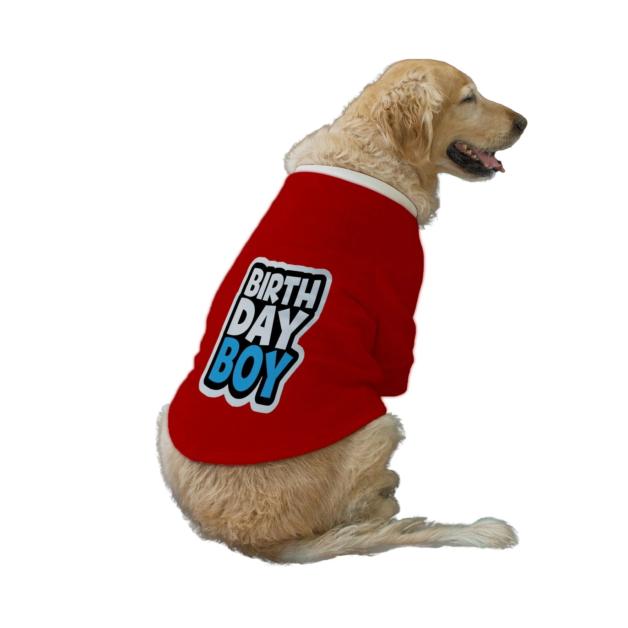 "Birthday Boy Too" Printed Dog Technical Jacket