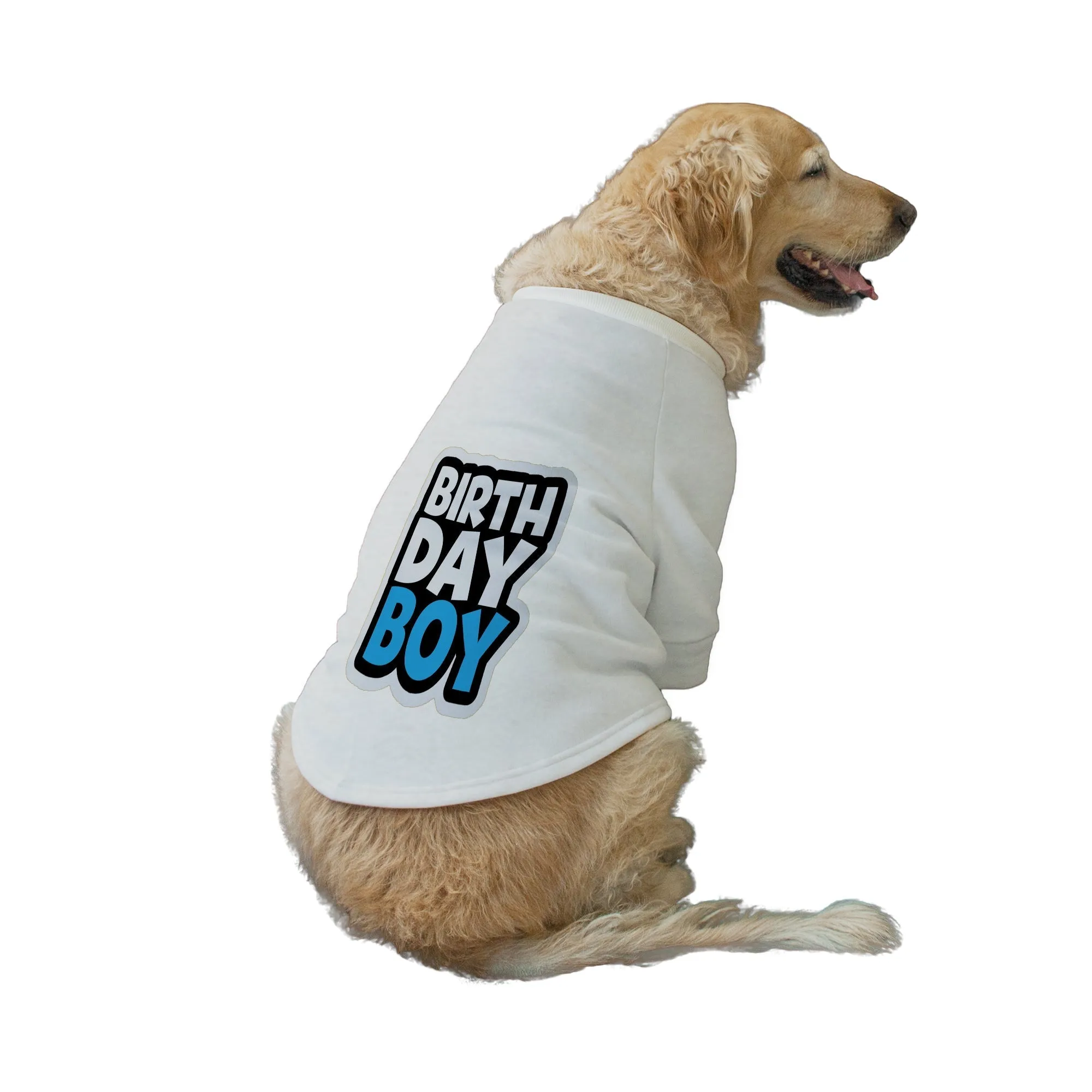 "Birthday Boy Too" Printed Dog Technical Jacket