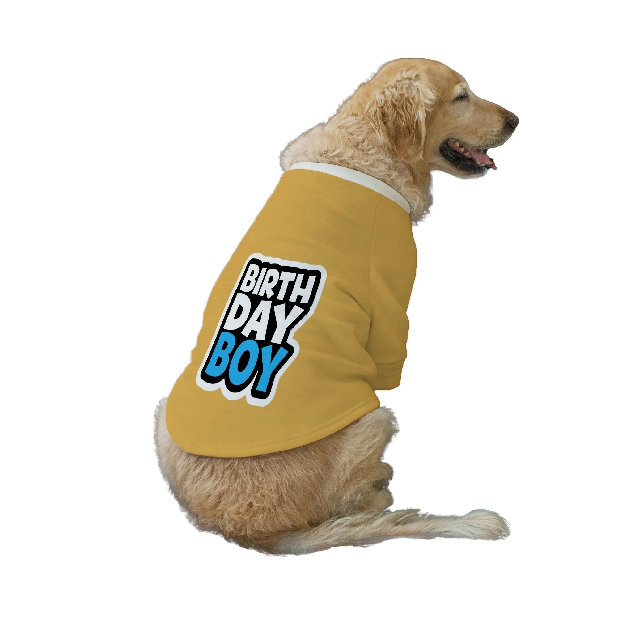 "Birthday Boy Too" Printed Dog Technical Jacket