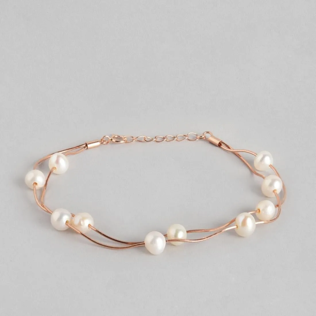 Rose Gold Fresh Off the Sea 925 Silver Bracelet