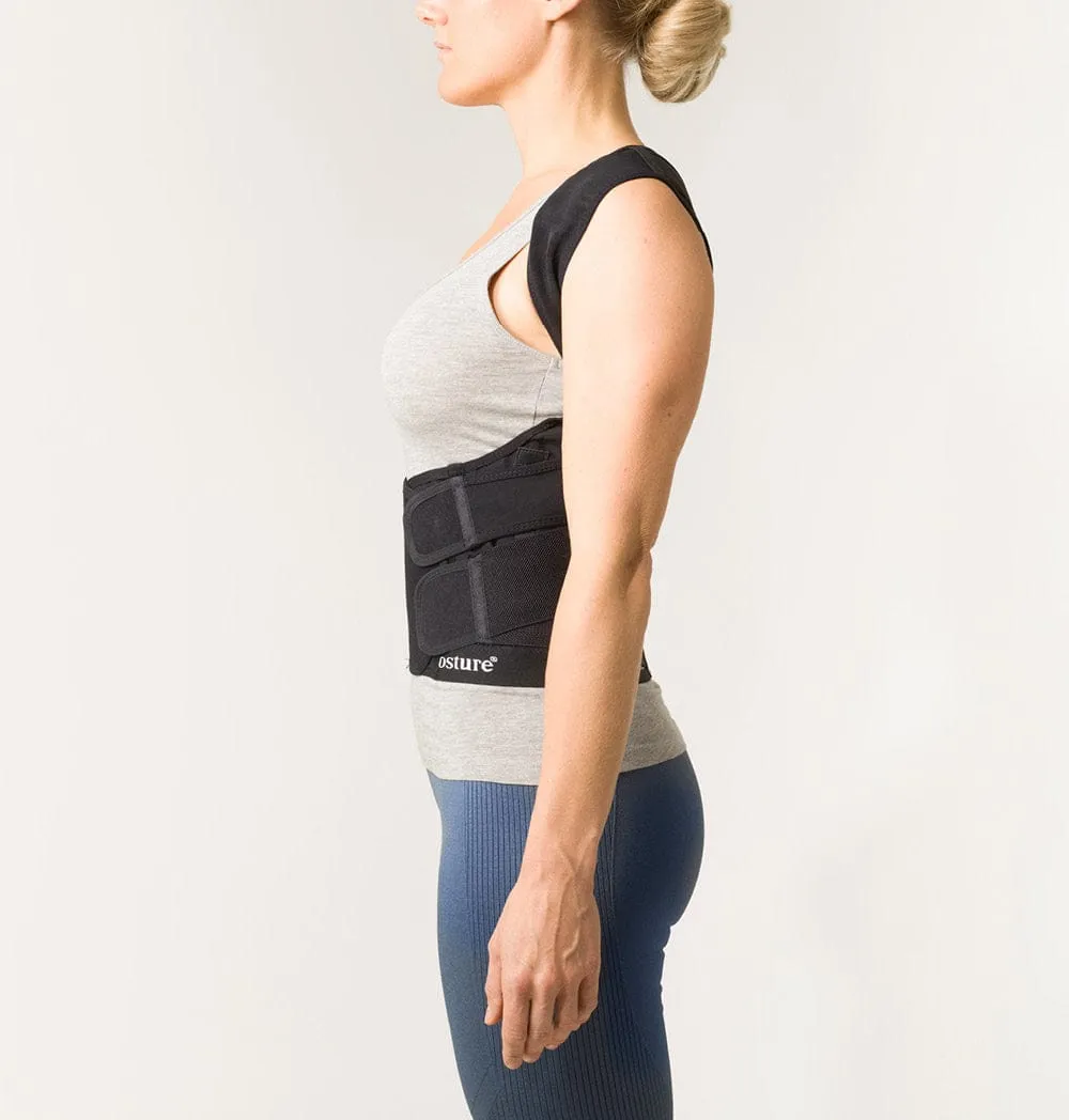 Swedish Posture Unisex Posture Position Vest Posture Corrector Black