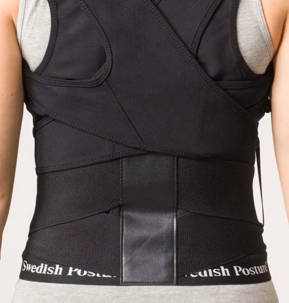 Swedish Posture Unisex Posture Position Vest Posture Corrector Black