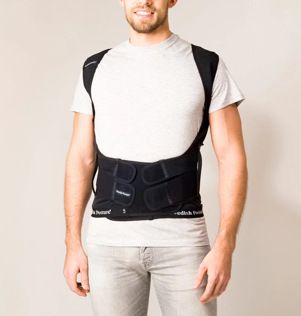 Swedish Posture Unisex Posture Position Vest Posture Corrector Black