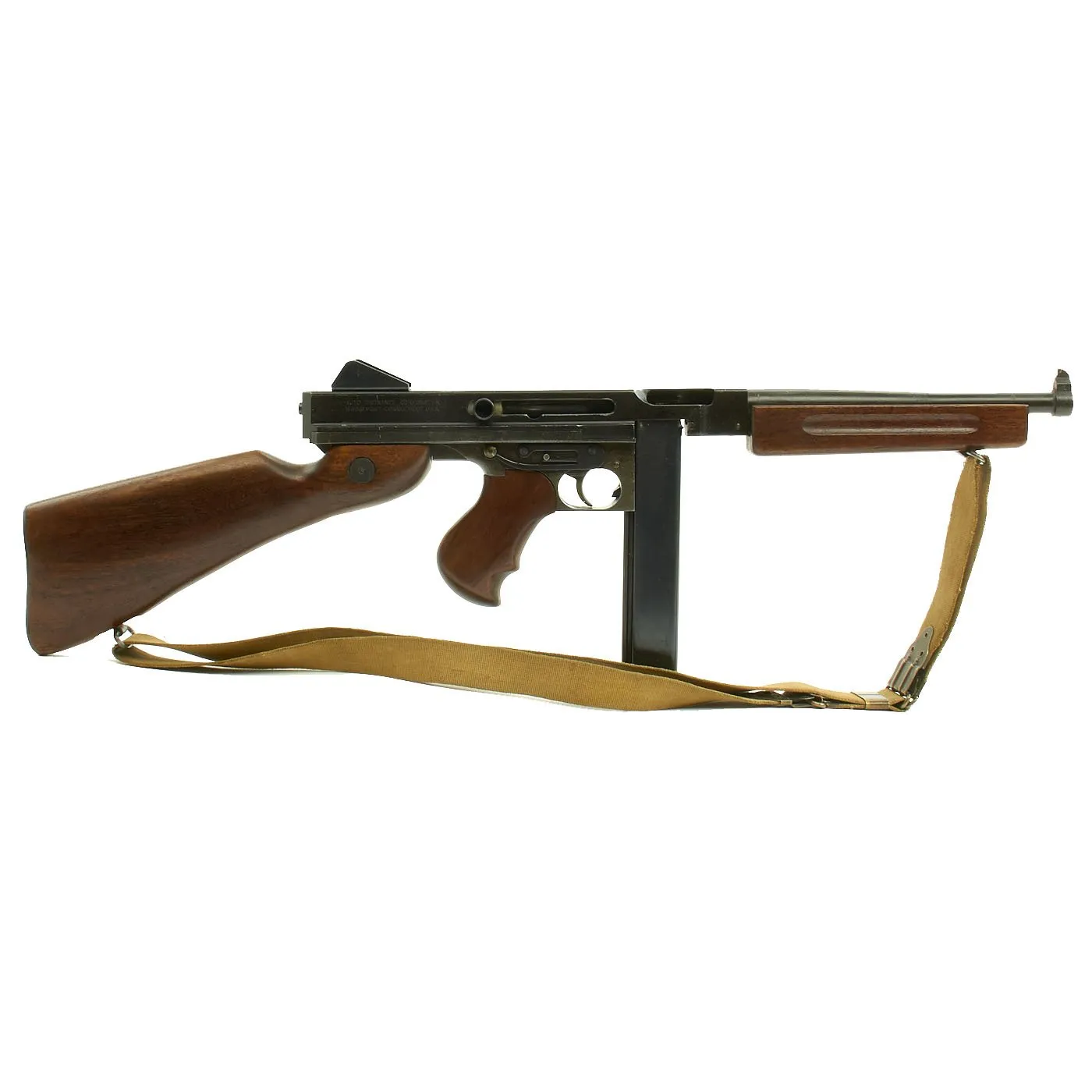 Hudson U.S. WWII Thompson M1A1 SMG Replica Blank Firing Gun