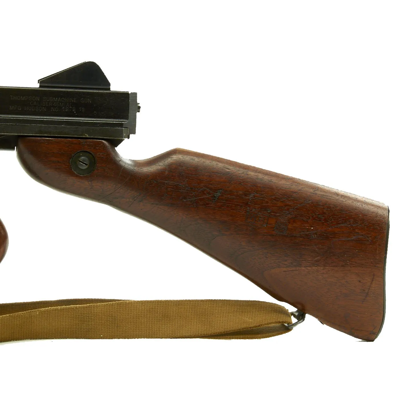 Hudson U.S. WWII Thompson M1A1 SMG Replica Blank Firing Gun