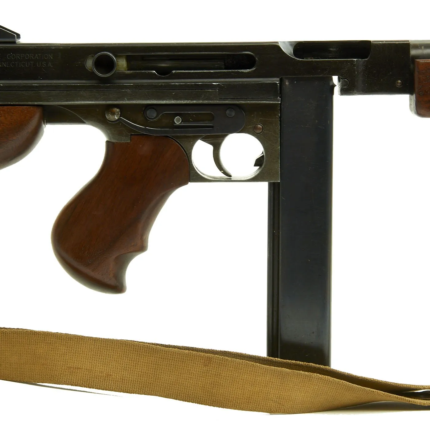 Hudson U.S. WWII Thompson M1A1 SMG Replica Blank Firing Gun