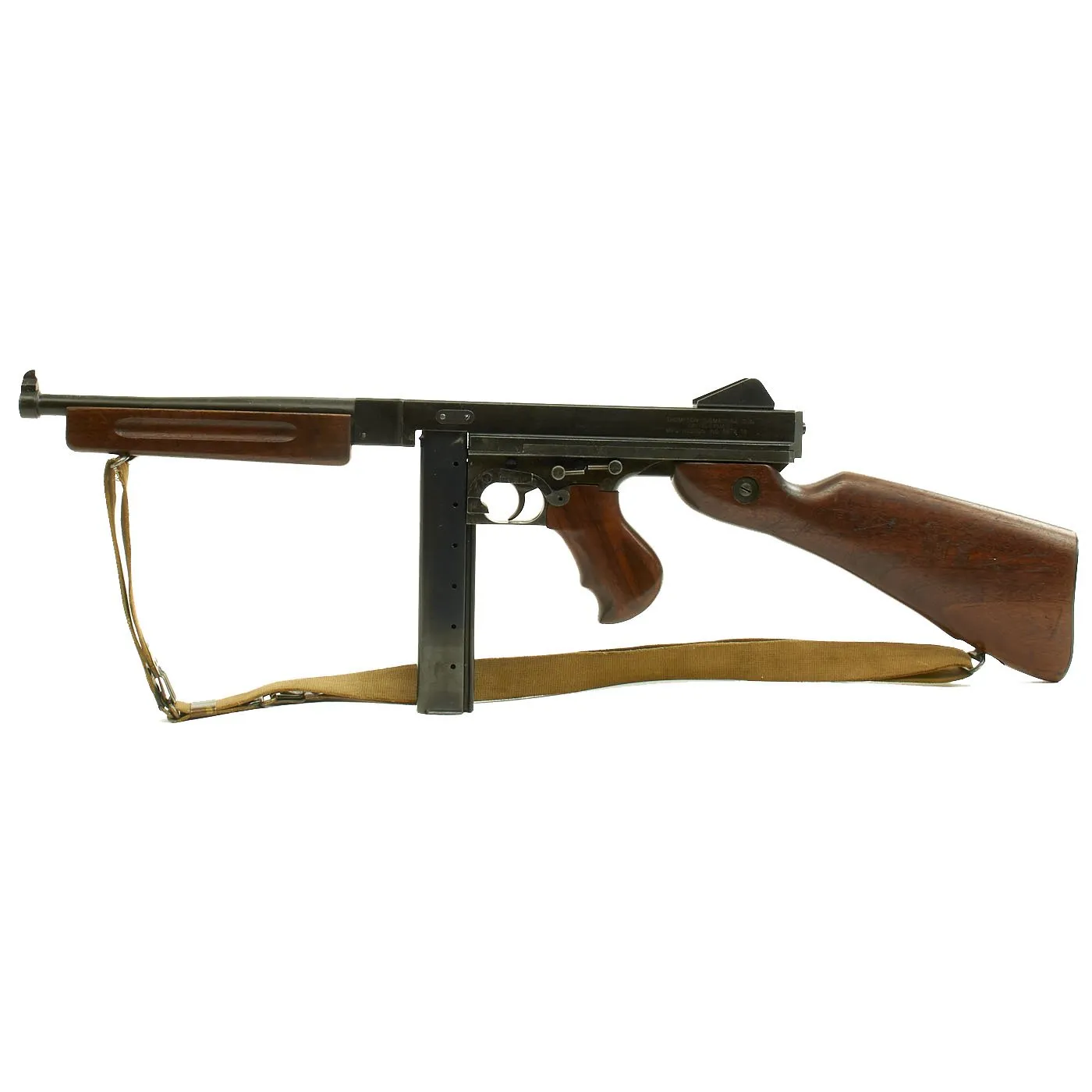 Hudson U.S. WWII Thompson M1A1 SMG Replica Blank Firing Gun