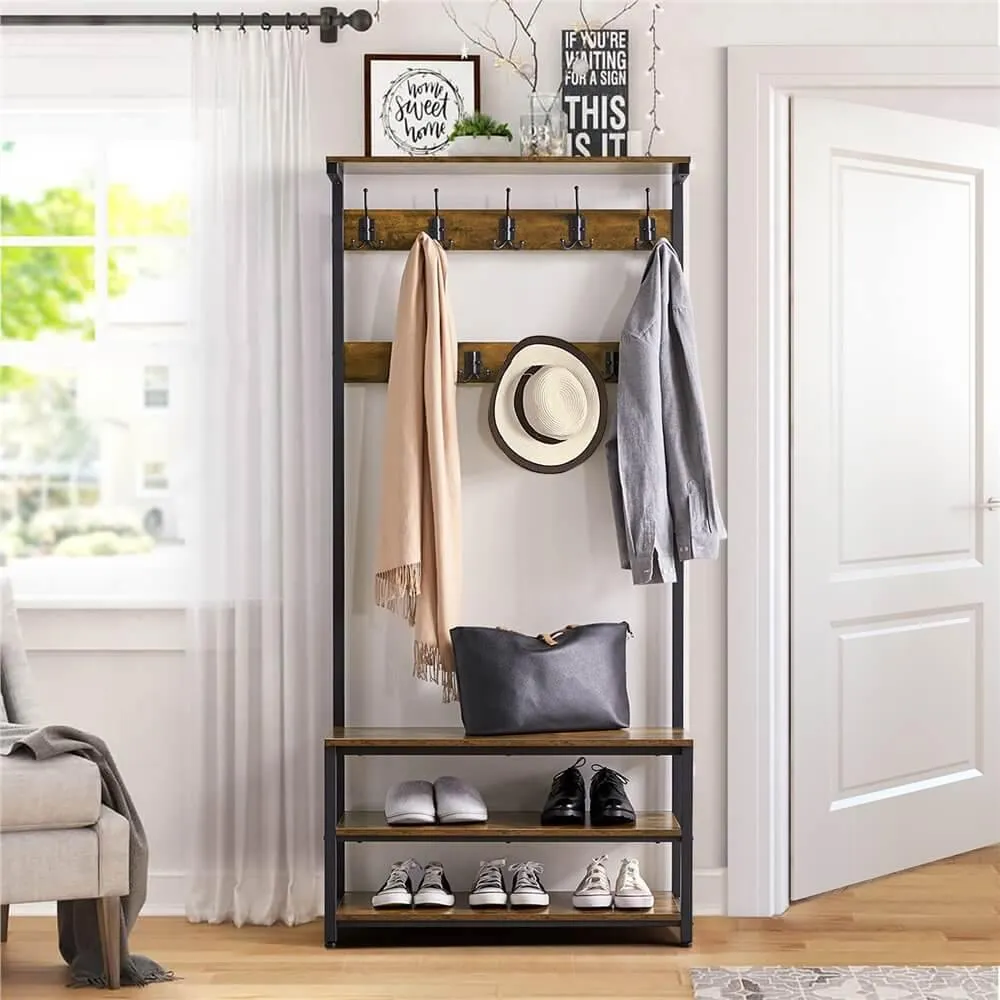 Yaheetech Hall Tree with Bench and Shoe Storage