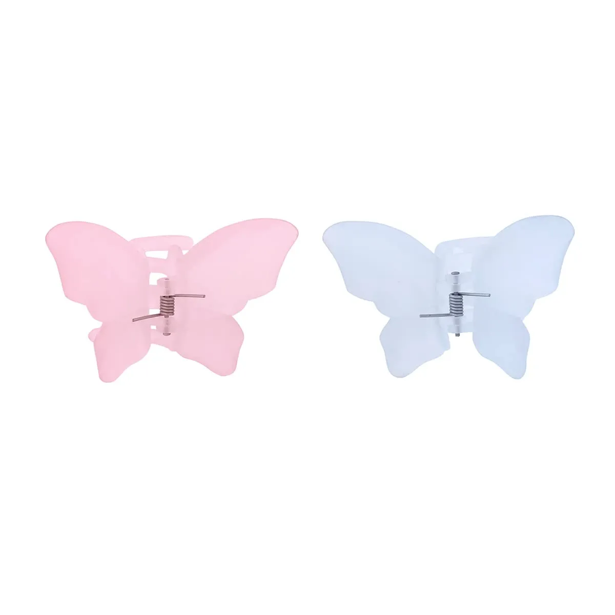 Yellow Chimes Claw Clips for Women Hair Clutches for Women Hair Accessories For Women Set of 2 Pcs Claw Clip Pink White Butterfly Clips Big Clutchers for Hair Clutcher for women and Girls Gift for Women & Girls